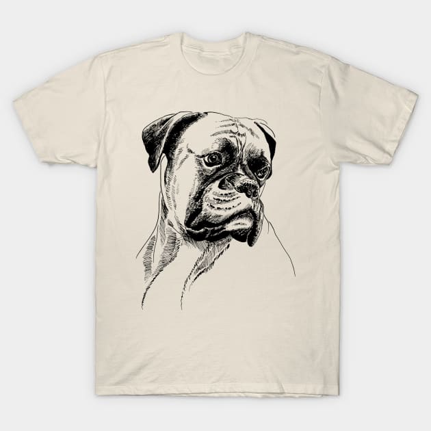 boxer dog T-Shirt by VicaVeresk